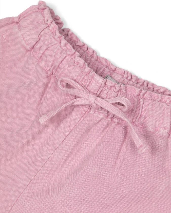 Il Gufo Shorts met elastische taille Roze