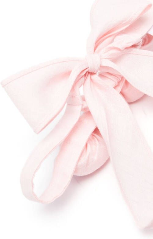 Il Gufo Haarband met imitatiebont Roze