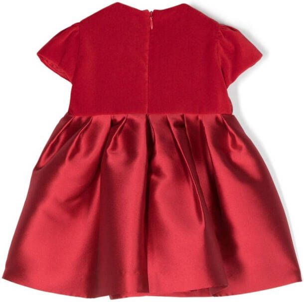 Il Gufo Fluwelen jurk Rood