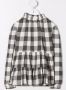 Il Gufo Geruite blouse Grijs - Thumbnail 2