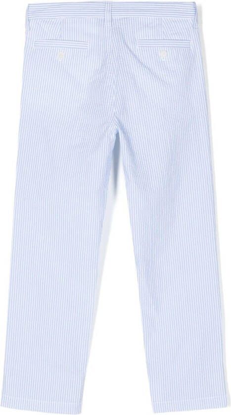 Il Gufo Gestreepte broek Blauw