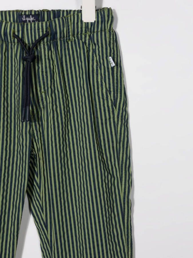 Il Gufo Gestreepte broek Blauw