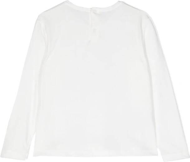 Il Gufo Top met grafische print Wit