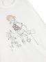 Il Gufo Top met grafische print Wit - Thumbnail 3