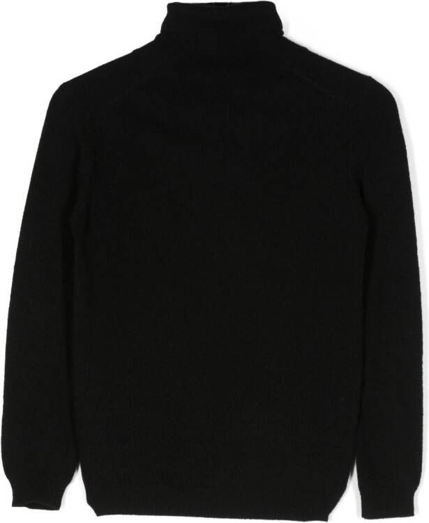 Il Gufo Sweater met hoge hals Zwart