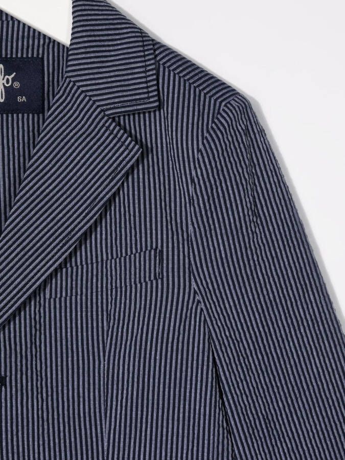 Il Gufo Jack met krijtstreep Blauw
