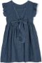 Il Gufo Jurk met strikdetail Blauw - Thumbnail 2