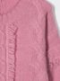 Il Gufo Kabelgebreide trui Roze - Thumbnail 3