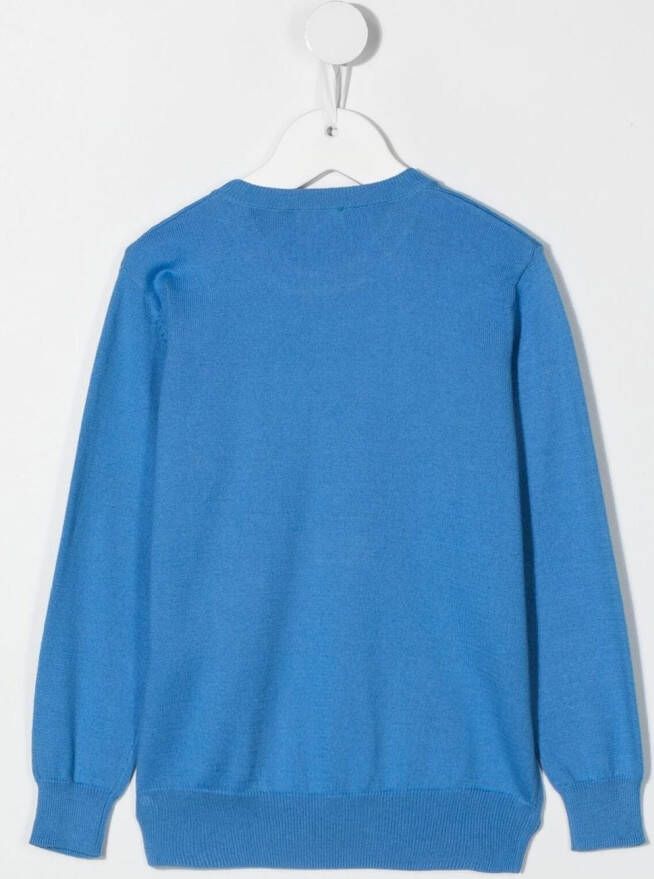 Il Gufo Katoenen sweater Blauw