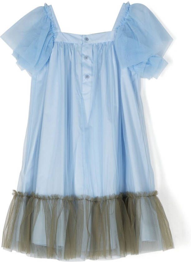 Il Gufo Tulen jurk Blauw