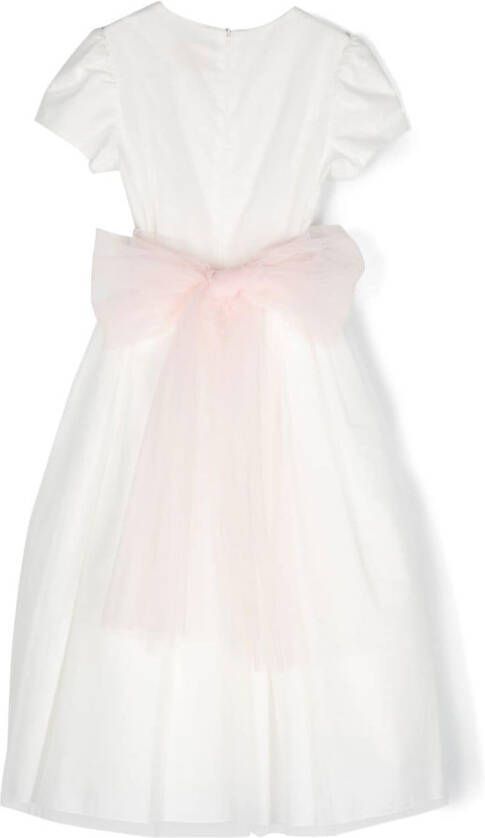 Il Gufo Maxi-jurk met tulen Wit