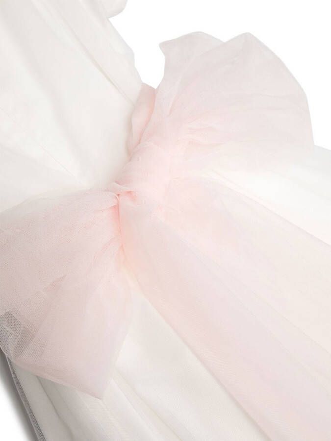 Il Gufo Maxi-jurk met tulen Wit