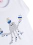 Il Gufo T-shirt met octopuspatch Wit - Thumbnail 3