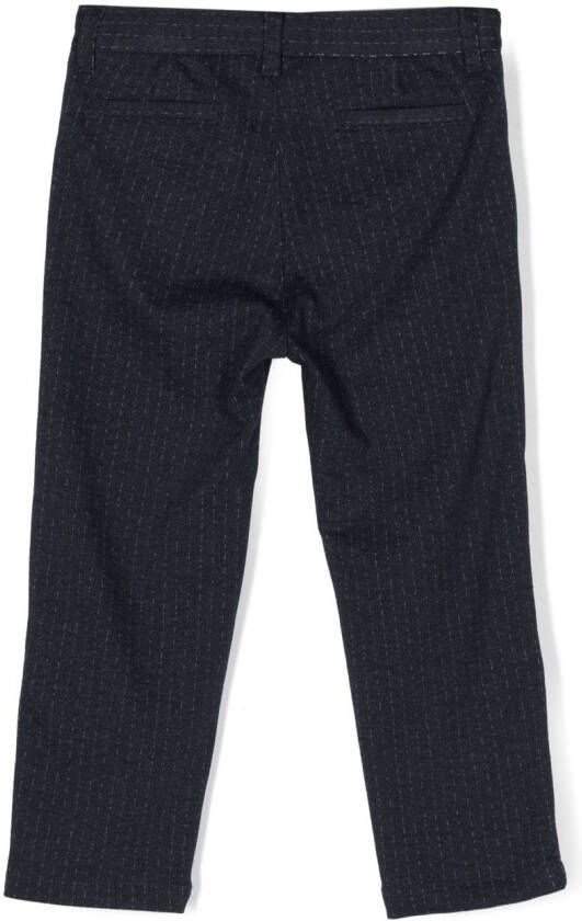 Il Gufo Gestreepte broek Blauw