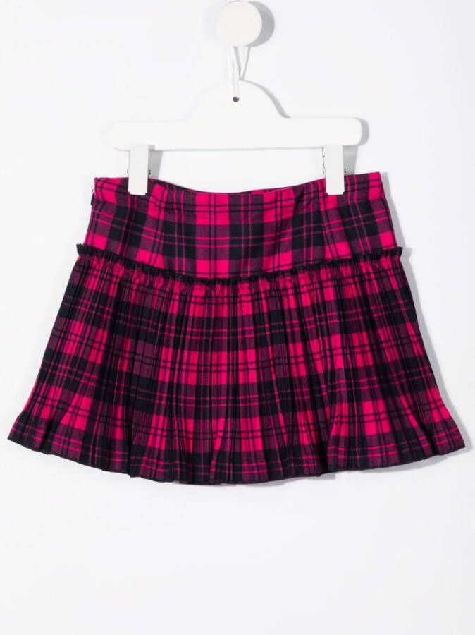 Il Gufo Plooirok met tartan-ruit Roze