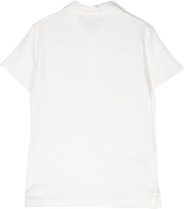 Il Gufo Poloshirt van biologisch katoen Wit
