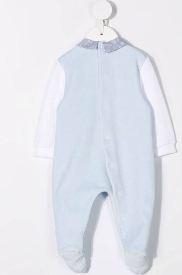Il Gufo Pyjama met colourblocking Blauw