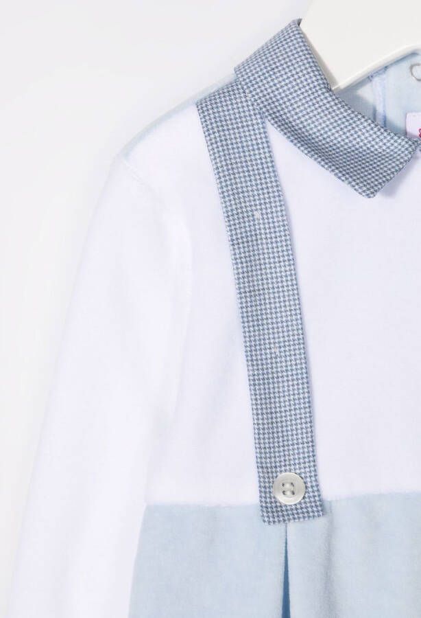 Il Gufo Pyjama met colourblocking Blauw