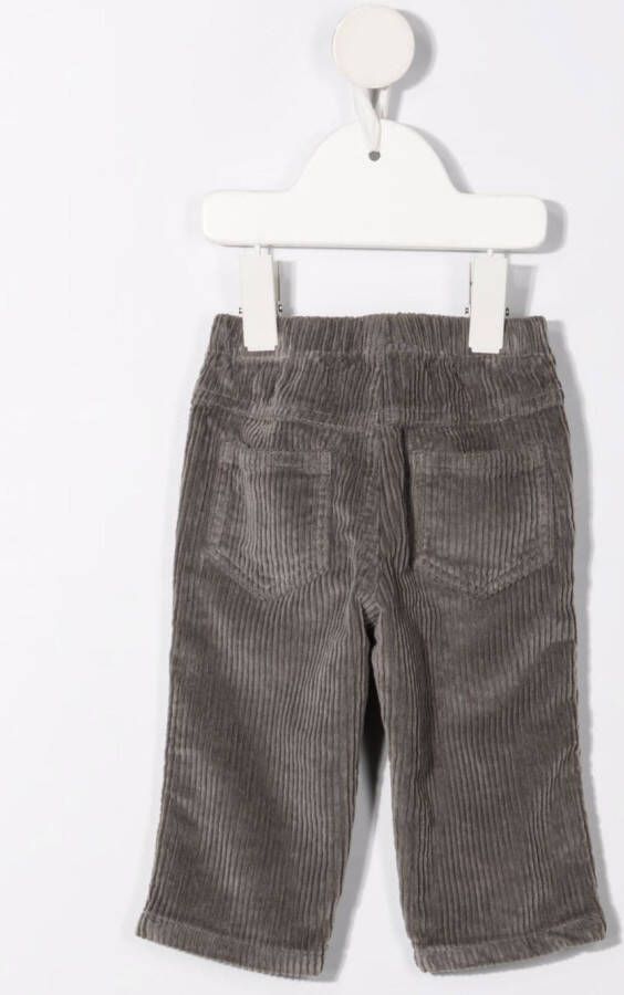 Il Gufo Ribfluwelen broek Grijs