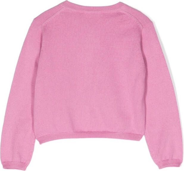 Il Gufo Button-down vest Roze