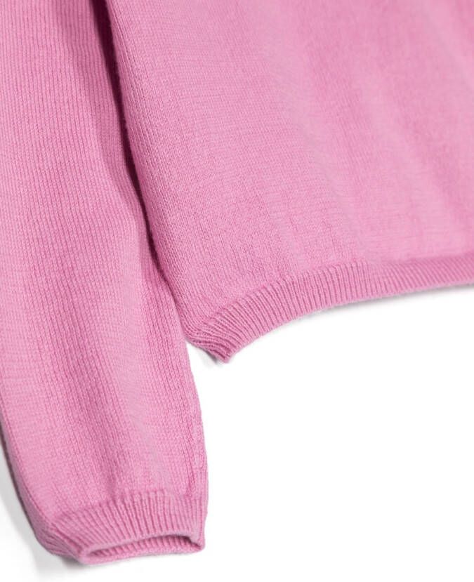 Il Gufo Button-down vest Roze