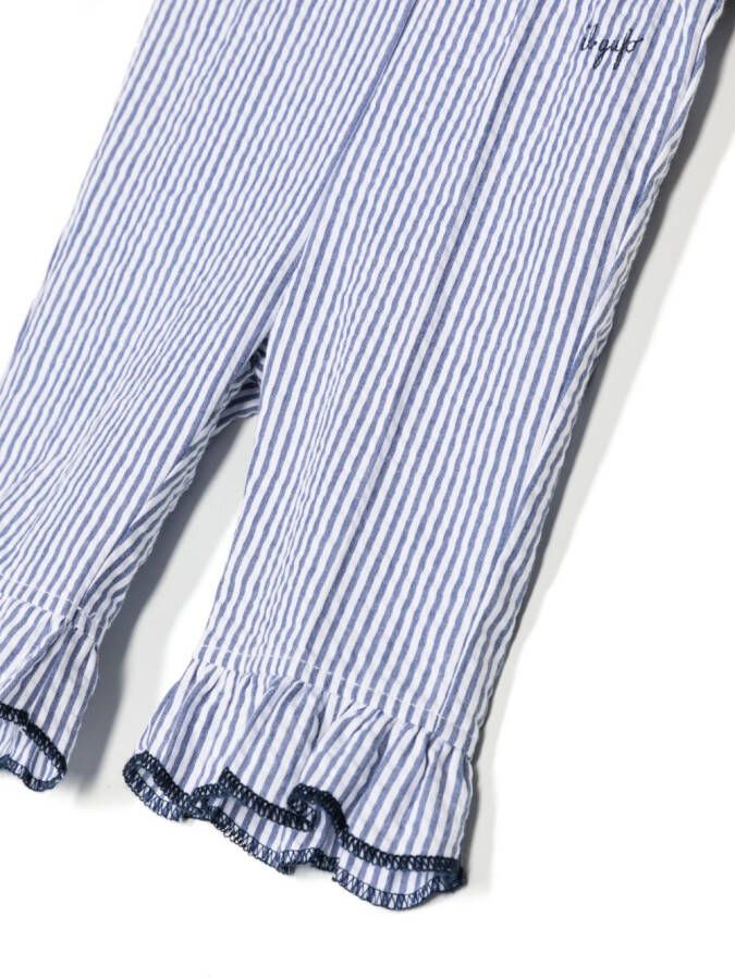 Il Gufo Gestreepte broek Blauw
