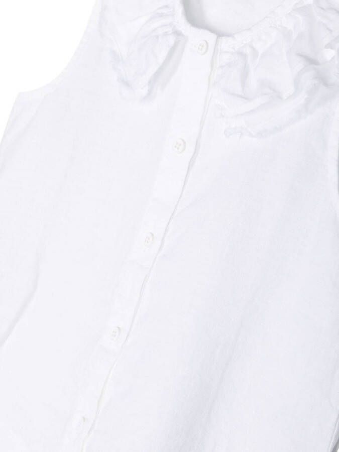 Il Gufo Mouwloos shirt Wit