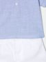 Il Gufo Set van poloshirt en shorts met colourblocking Blauw - Thumbnail 3