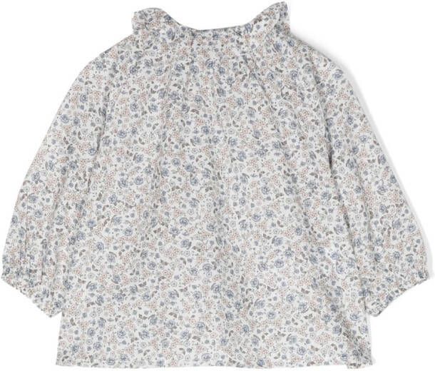 Il Gufo Shirt met bloemenprint Wit