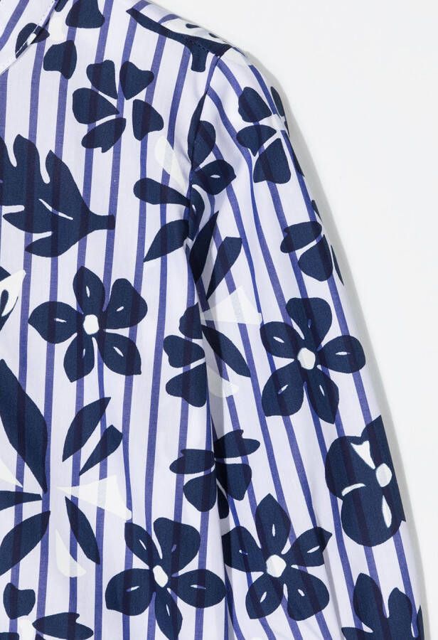 Il Gufo Shirt met bloemenprint Wit
