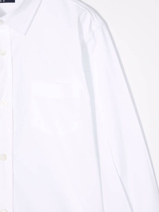 Il Gufo Shirt met borstzak Wit
