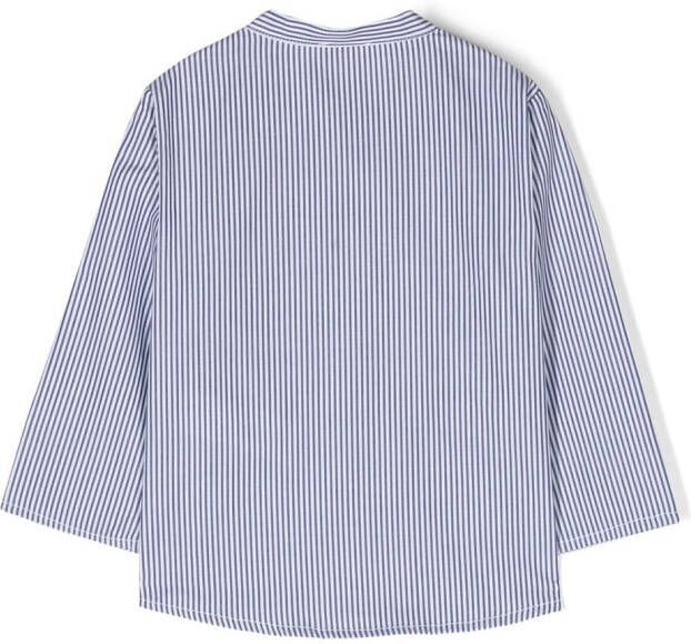 Il Gufo Shirt met geborduurd logo Blauw