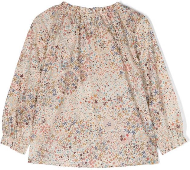 Il Gufo Shirt met grafische print Beige