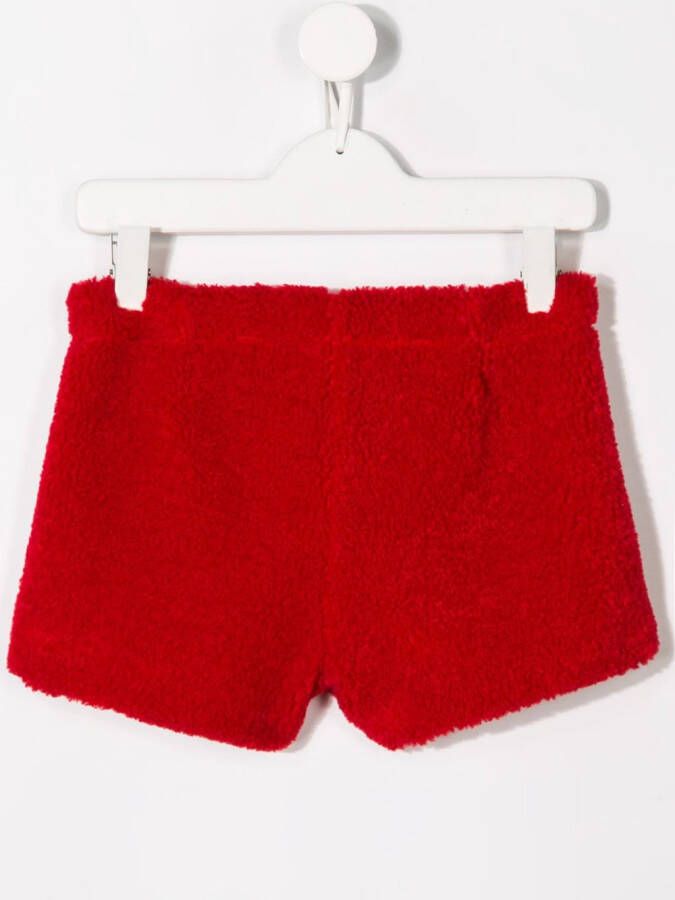 Il Gufo Shorts met textuur Rood