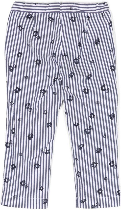 Il Gufo Gestreepte broek Blauw