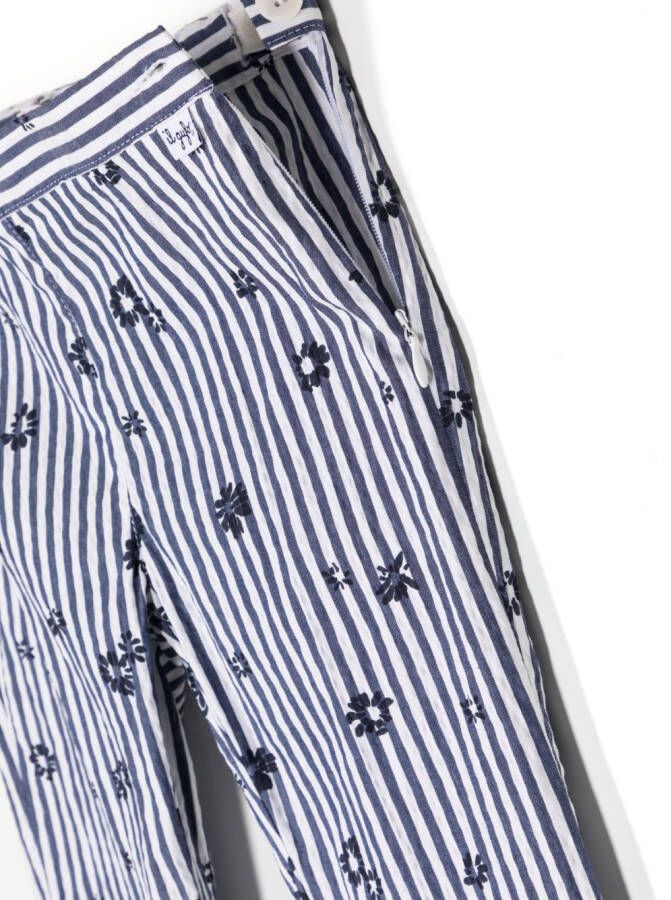 Il Gufo Gestreepte broek Blauw