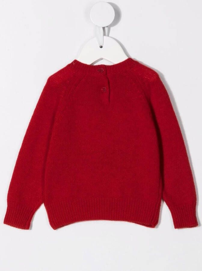 Il Gufo Sweater met borduurwerk Rood