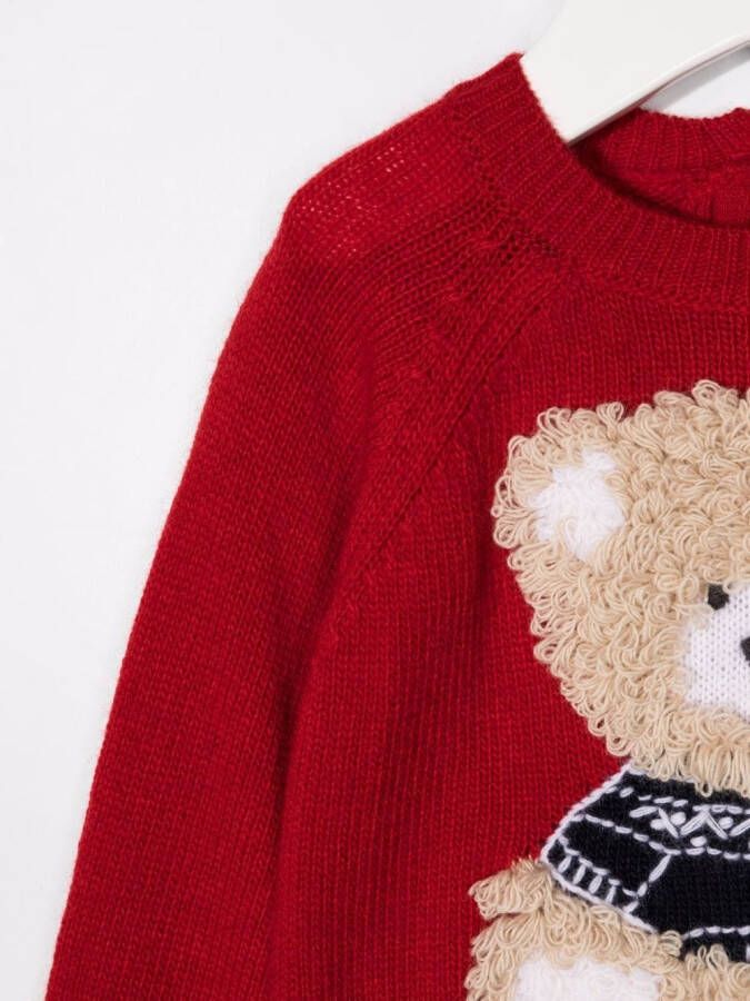 Il Gufo Sweater met borduurwerk Rood