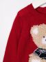 Il Gufo Sweater met borduurwerk Rood - Thumbnail 3