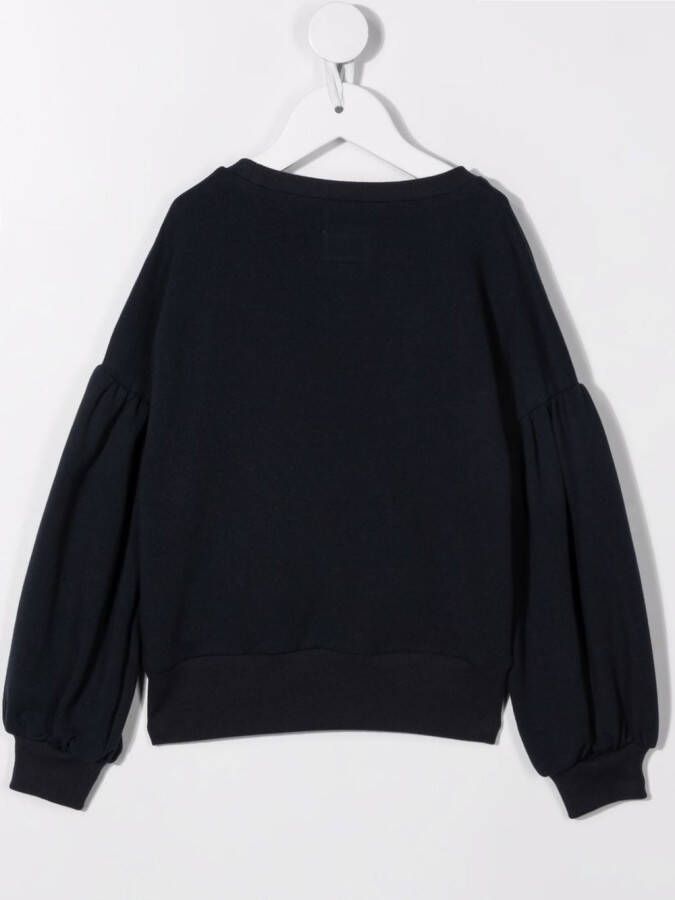 Il Gufo Sweater met patch Blauw