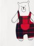 Il Gufo T-shirt met beerprint Wit - Thumbnail 3