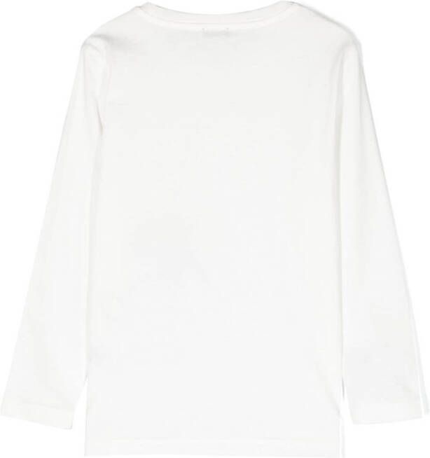 Il Gufo T-shirt met borduurwerk Wit