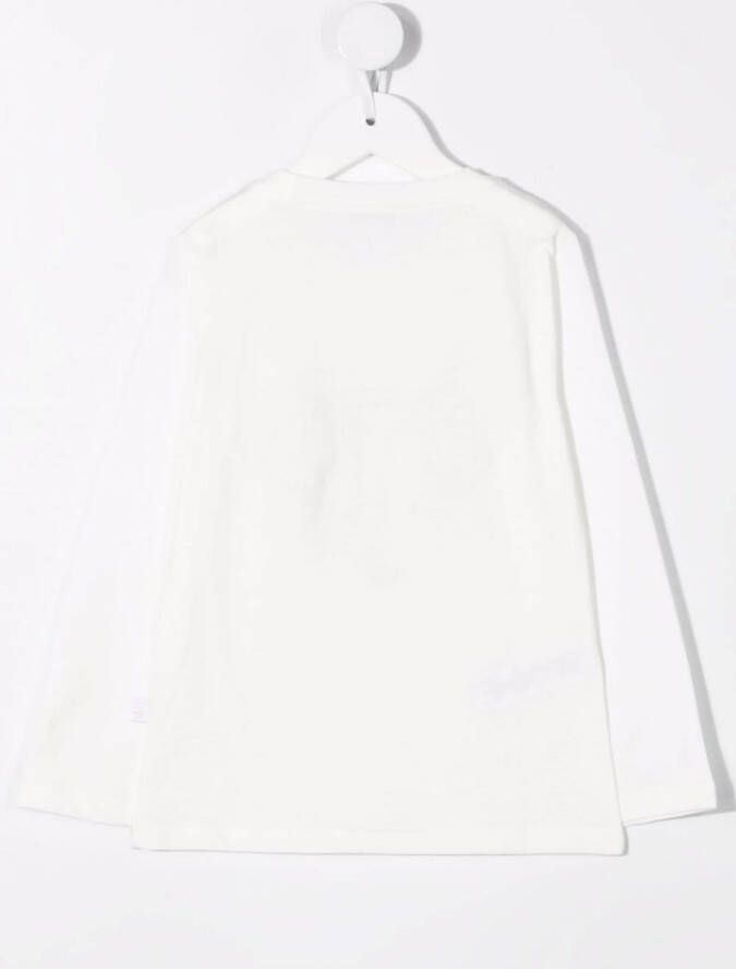 Il Gufo T-shirt met borduurwerk Wit