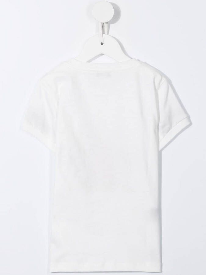 Il Gufo T-shirt met patch Wit