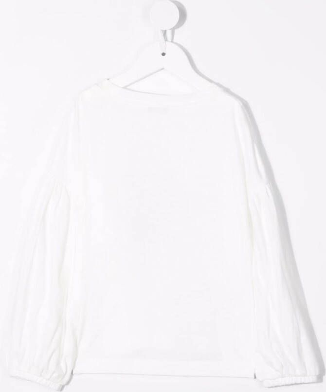 Il Gufo T-shirt met print Wit