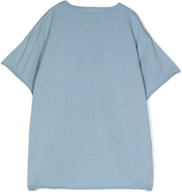 Il Gufo T-shirt van biologisch katoen Blauw