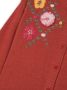 Il Gufo Vest met geborduurde bloe Rood - Thumbnail 3