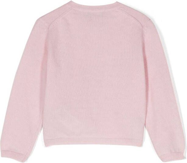 Il Gufo Vest met ronde hals Roze