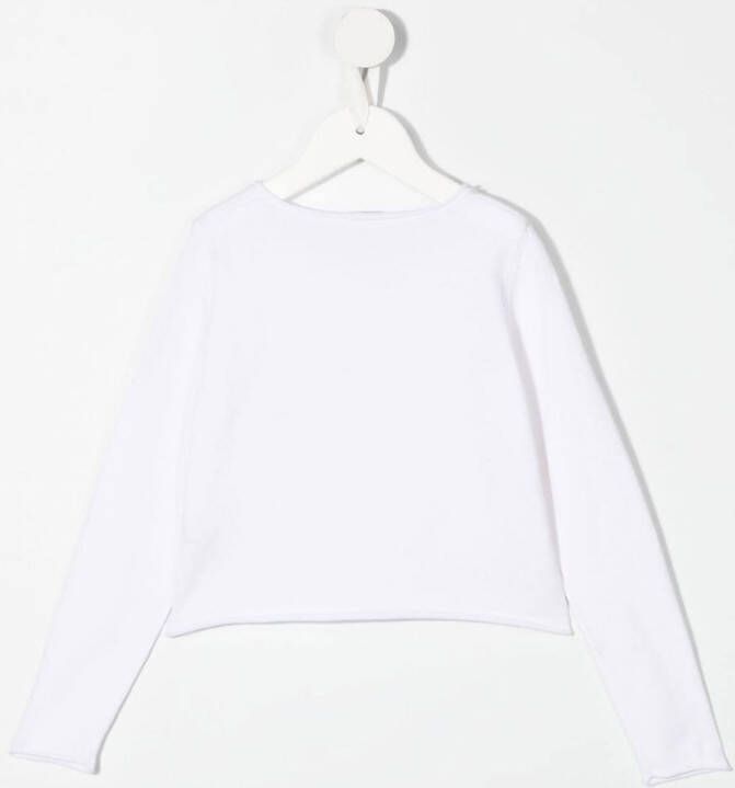 Il Gufo Vest met tulen afwerking Wit
