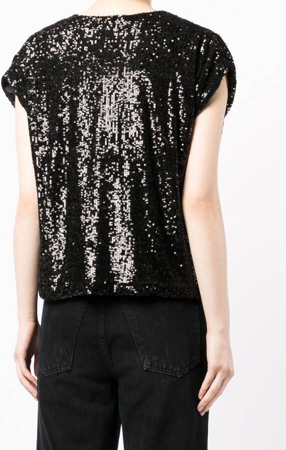 In The Mood For Love Blouse met geknoopt detail Zwart